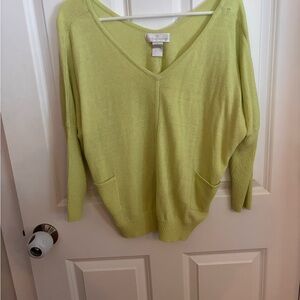V-Neck Lime Sweater
